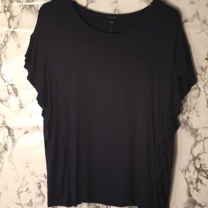 Ann Taylor women knights dark blue blouse